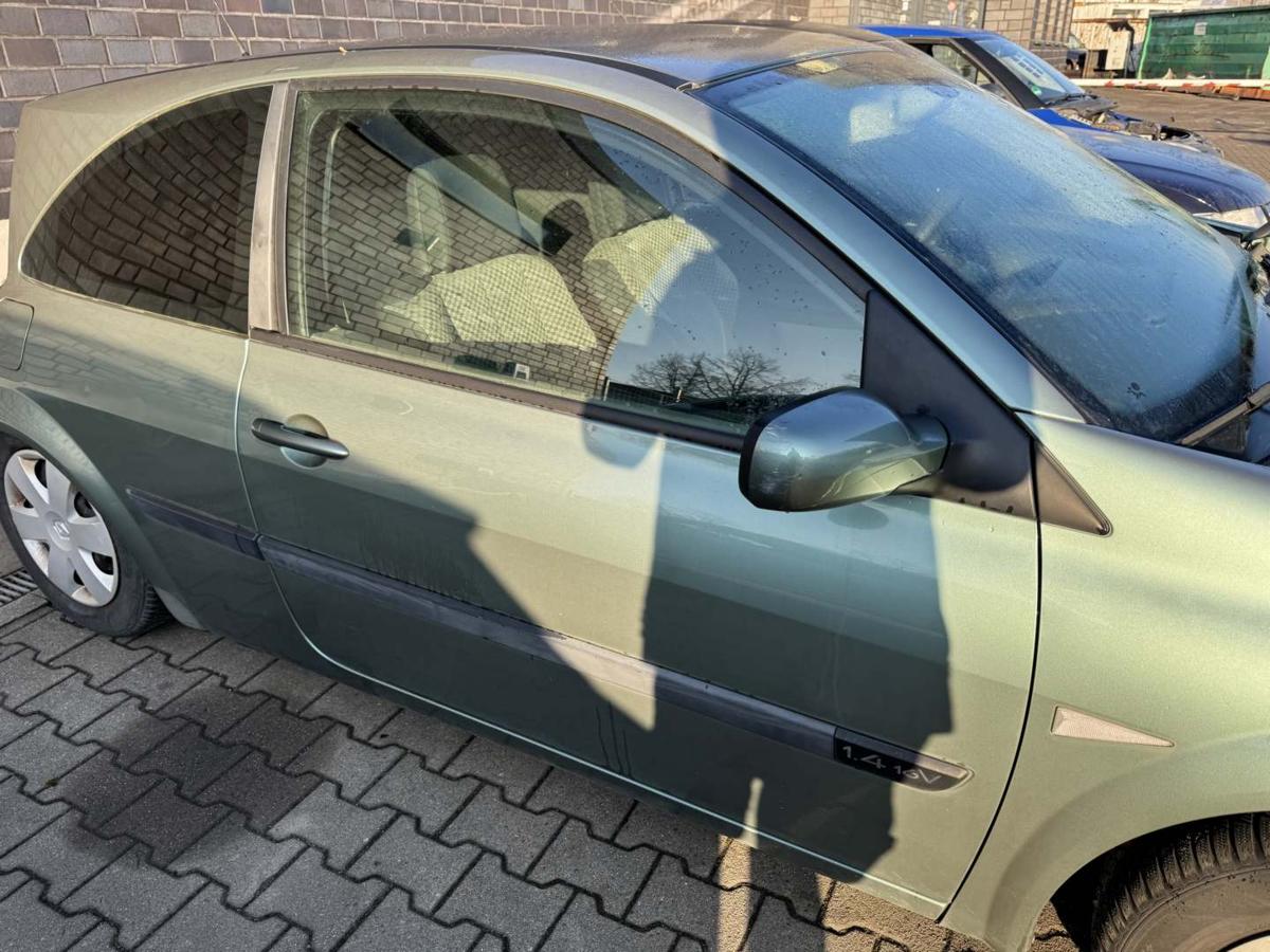 Renault Megane 2 original T&uuml;r rechts TED97 Gr&uuml;n 3-T&uuml;rer Rohbau Bj.2005